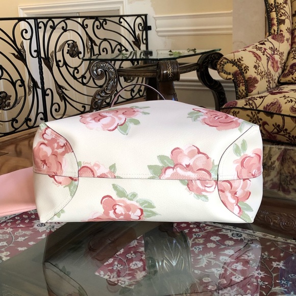 2pcs Coach floral reversible tote handbag&wallet - Picture 7 of 8